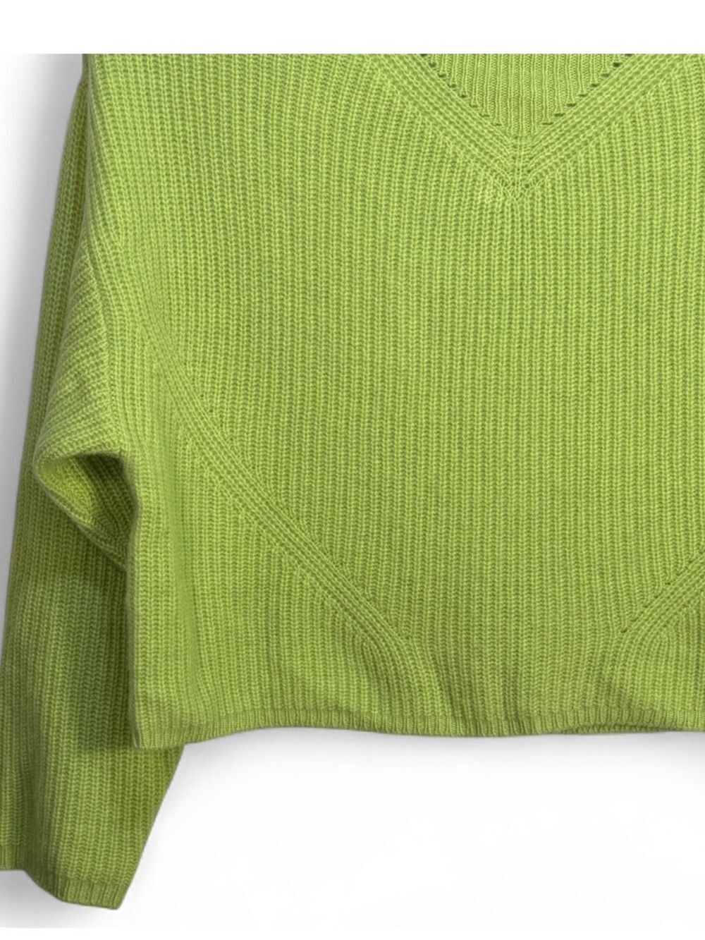 ANTHROPOLOGIE Women’s The Enza Ribbed Cashmere Sweater Crop Long-Sleeve Size XS - Picture 9 of 12